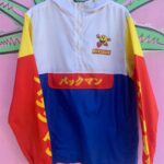 *AS IS* PRIMARY COLORBLOCK PAC-MAN QUARTER ZIP UP WINDBREAKER