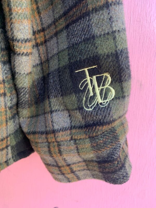 HEAVY PLAID FLEECE FLANNEL JACKET NYLON LINED