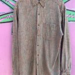 NICE! TEXTILE GRID WEAVE LONG SLEEVE BUTTON DOWN SHIRT