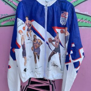 Photo detail:1992 OLYMPICS USA DREAM TEAM NBA ZIPUP TYVEK PAPER JACKET