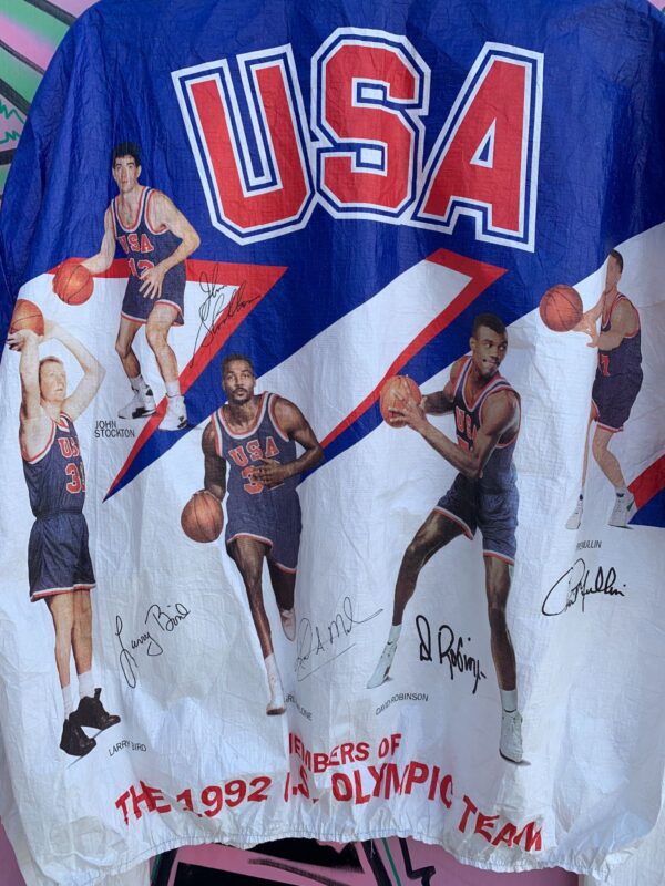 1992 OLYMPICS USA DREAM TEAM NBA ZIPUP TYVEK PAPER JACKET