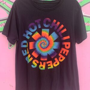 Photo detail:RED HOT CHILI PEPPER REPOP TIE DYE GRAPHIC T SHIRT