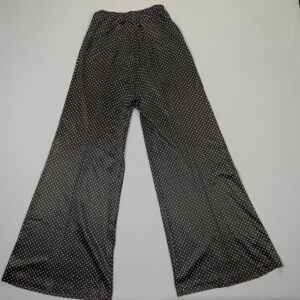 Photo detail:*AS IS* ADORABLE! 1970S MINI POLKA DOT WIDE LEG SLINKY PALAZZO PANTS