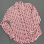 CLASSIC 1970S UNIQUE PAISLEY PRINT LONG SLEEVE BUTTON DOWN DRESS SHIRT