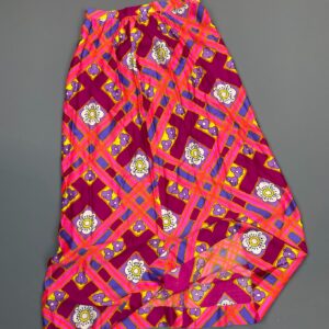 Photo detail:BRIGHT! 1960S NEON PRINT FLOWER POWER MAXI SKIRT