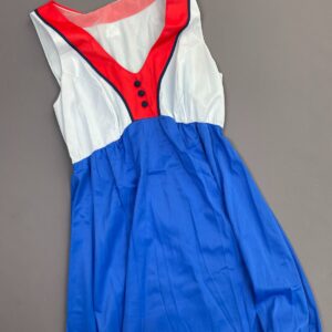 Photo detail:SO COOL! 1970S COLOR BLOCK SLEEVELESS NYLON LOUNGE GOWN DRESS