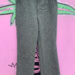SUPER CUTE! 1970S FUNKY POLY TWEED STYLE TROUSERS TALON ZIPPER