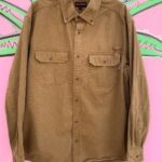 CLASSIC LONG SLEEVE COTTON UTILITY STYLE BUTTON DOWN SHIRT