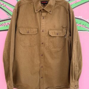 Photo detail:CLASSIC LONG SLEEVE COTTON UTILITY STYLE BUTTON DOWN SHIRT