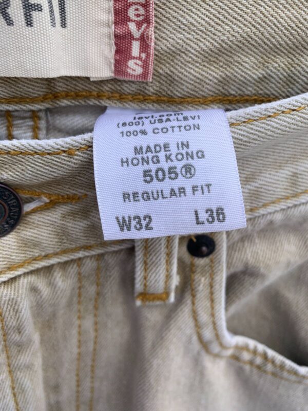 NICE! LATE 1990S - MADE IN HONG KONG LEVIS 505 OMBRE WASH DENIM JEANS