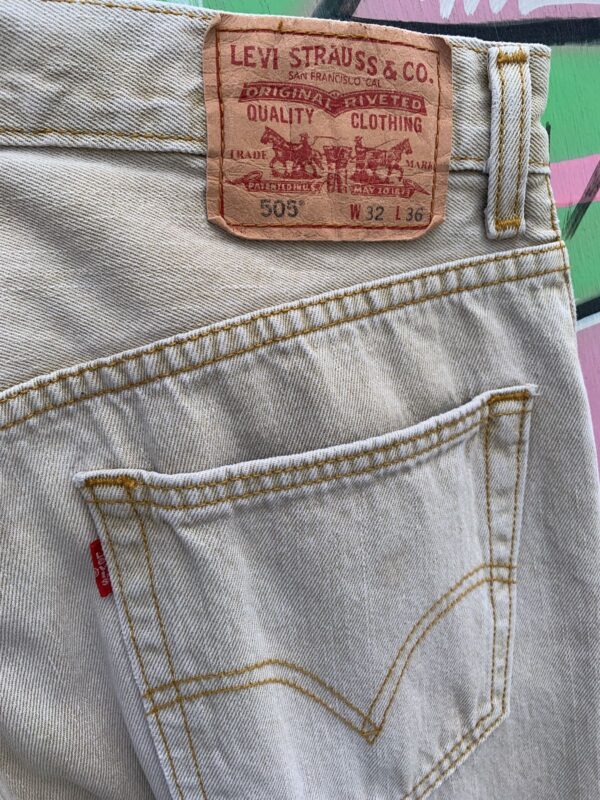 NICE! LATE 1990S - MADE IN HONG KONG LEVIS 505 OMBRE WASH DENIM JEANS