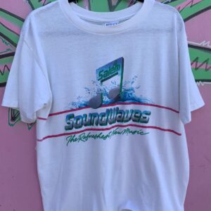 Photo detail:*AS IS* RAD! SALEM SOUND WAVES THE REFRESHEST NEW MUSIC RAW CROPPED GRAPHIC T SHIRT