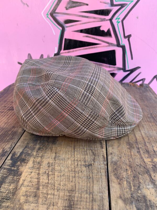 STUSSY GLEN PLAID FLAT CAP HAT