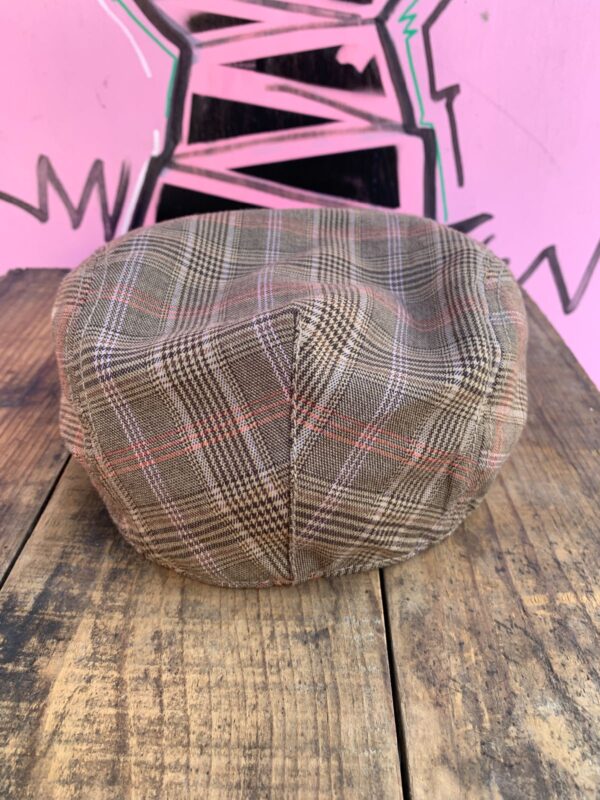 STUSSY GLEN PLAID FLAT CAP HAT