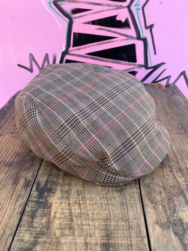 STUSSY GLEN PLAID FLAT CAP HAT