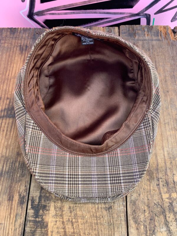 STUSSY GLEN PLAID FLAT CAP HAT