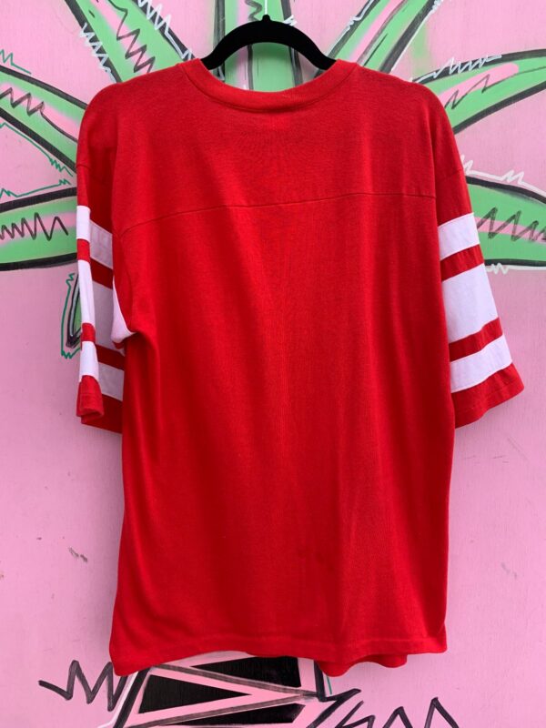 *AS-IS* 1970S-80S DEADSTOCK SAN FRANCISCO 49ERS STRIPED SLEEVE TSHIRT