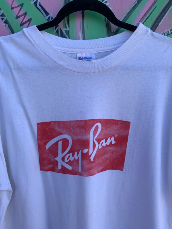 FADED RAY BAN SUNGLASSES BOX LOGO GRAPHIC T-SHIRT