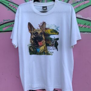 Photo detail:AS-IS GERMAN SHEPHERD SINGLE STITCH GRAPHIC T-SHIRT