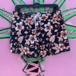 RON JON SURF SHOP HIBISCUS PRINT BOARD SHORTS