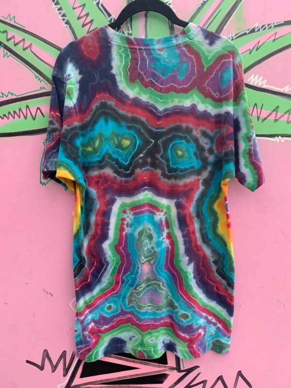 PAPER THIN FUNKY STAR TIE DYE SINGLE CONTRAST STITCH T-SHIRT