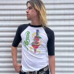 1989 POISON EVERY ROSE HAS ITS THORN RAGLAN HOT 100 T-SHIRT