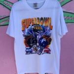 DEADSTOCK 1999 SUPER BOWL XXXIII FALCONS VS BRONCOS GRAPHIC T-SHIRT