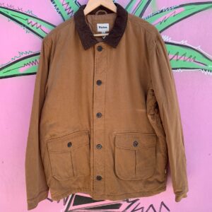 Photo detail:CANVAS WORK JACKET MULTI POCKET  CORDUROY COLLAR