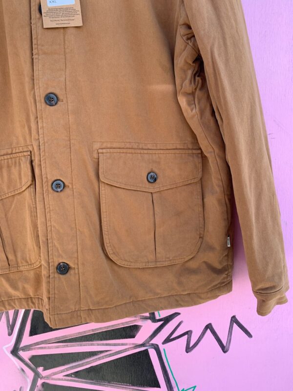 CANVAS WORK JACKET MULTI POCKET  CORDUROY COLLAR