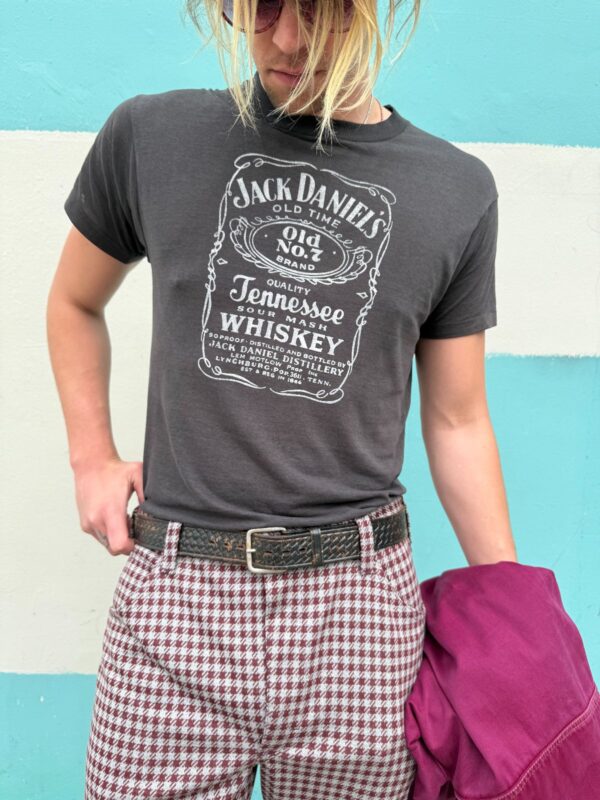 PAPER THIN JACK DANIELS WHISKEY SINGLE STITCH GRAPHIC T SHIRT