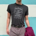 PAPER THIN JACK DANIELS WHISKEY SINGLE STITCH GRAPHIC T SHIRT