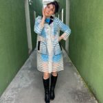 1960S MADE IN JAPAN VINYL STRIPE BLACK TRIM TRANSPARENT RAIN JACKET