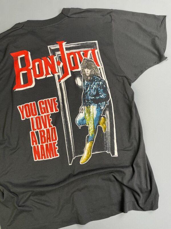 BON JOVI SLIPPERY WHEN WET 87 SINGLE STITCH T-SHIRT