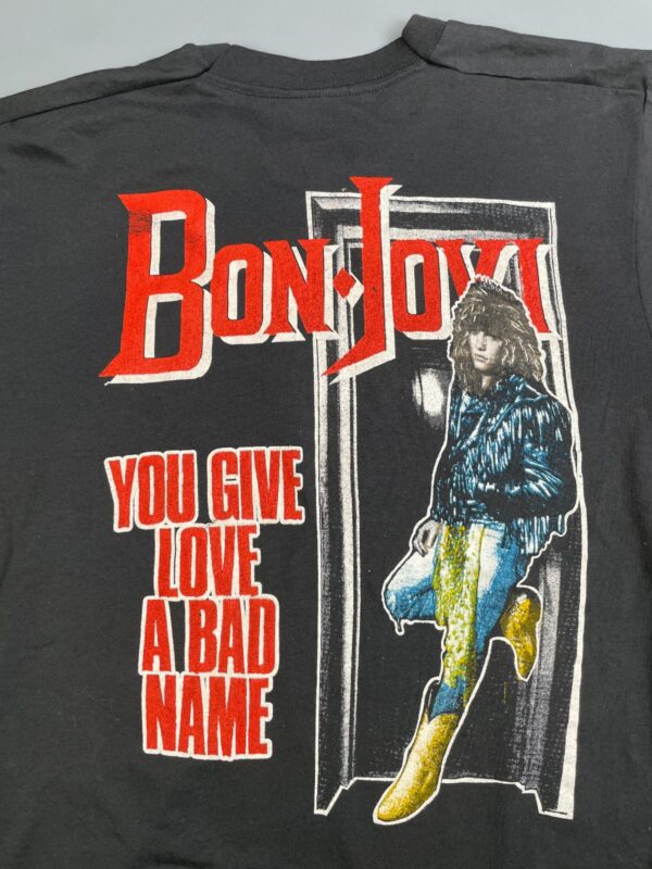 BON JOVI SLIPPERY WHEN WET 87 SINGLE STITCH T-SHIRT