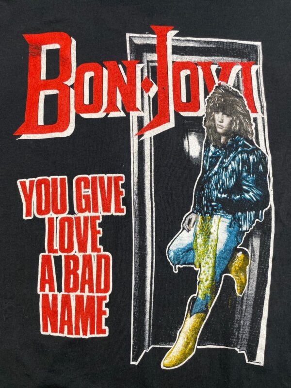 BON JOVI SLIPPERY WHEN WET 87 SINGLE STITCH T-SHIRT