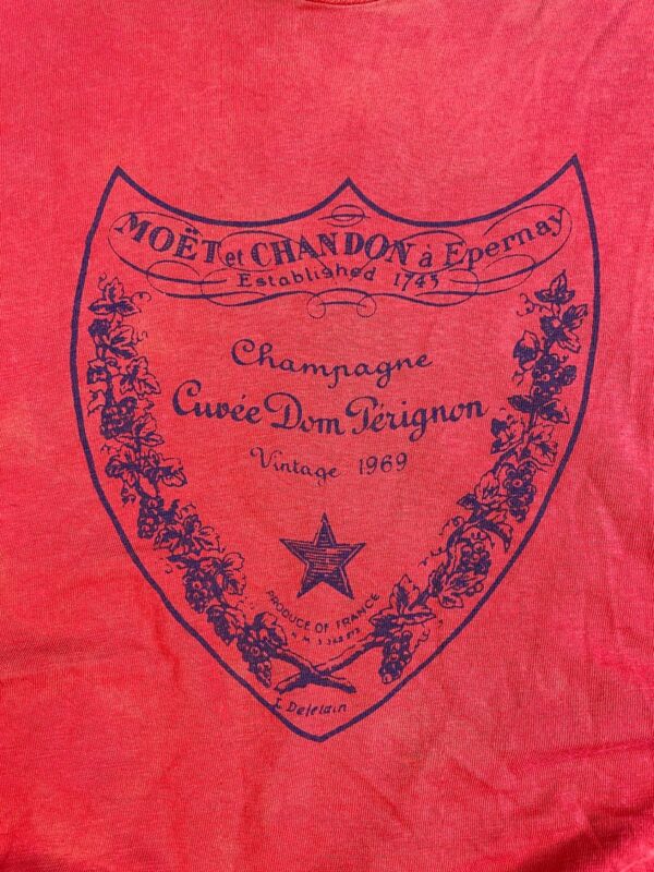 SO SICC! 1970S-80S DOM PERIGNON MOET ET CHANDON GRAPHIC SINGLE STITCHED TSHIRT