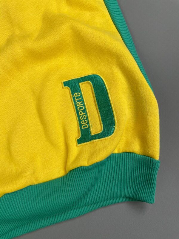 YESSS! 1980S LETTERMAN STYLE COLORBLOCK SWEATER VEST OPEN SIDES