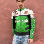 *AS-IS* KAWASAKI LEATHER CAFE RACER RACING JACKET