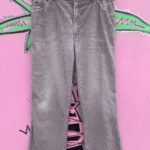 *AS-IS* KILLER! PERFECTLY FADED LEVIS WHITE TAB CORDUROY PANTS FUNKY BACK POCKETS – TALON ZIPPER