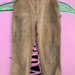 1990S PERFECTLY THRASHED CARHARTT DOUBLE KNEE WORK WEAR PANTS  MADE IN MEXICO