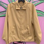 CLASSIC 60S BUTTON COLLAR ZIP-UP WINDBREAKER