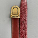 1970S MADE IN SPAIN GENUINE LIZARD SKIN BELT NARROW CUT, REVERSIBLE BUCKLE