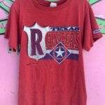 1994 TEXAS RANGERS GRAPHIC STRIPE SINGLE STITCH T-SHIRT