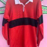 AS-IS COLORBLOCK COLLARED LONGSLEEVE RUGBY JERSEY