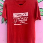 RETRO TALMANS DEPAUL WGN BASKETBALL CLINIC SINGLE STITCH T-SHIRT