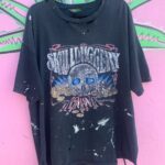 AS-IS PERFECTLY THRASHED SKULL DUGGERY TAZMANIA GRAPHIC T-SHIRT