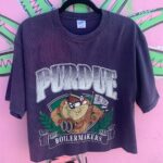 CROPPED 1994 LOONEY TUNES TAZ PURDUE BOILERMAKERS GRAPHIC T-SHIRT
