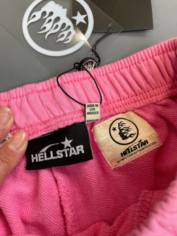 NWT BUBBLEGUM PINK TRIBAL FLAME GRAPHIC DRAWSTRING SWEAT SHORTS
