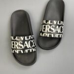 RUBBER LOGO SLIDES SANDALS