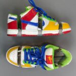 FUN! COLOR BLOCK SANDY BODECKER NIKE SB DUNK LOWS CLEAR PANELS